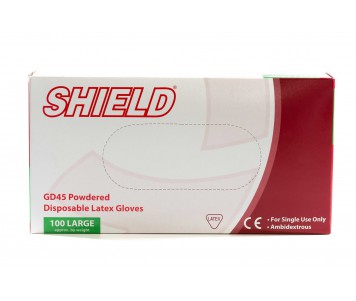 Disposable Latex Gloves - Lightly Powdered